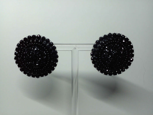 Black Druzy Studs