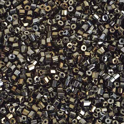 Perles Preciosa 10/0 2-Cut Brown AB, sachet de 50 g