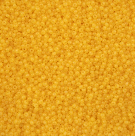 11/0 Preciosa Seed Beads Alabaster Yellow Solgel