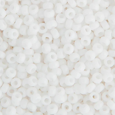 Miyuki Seed Bead 15/0 Chalk White Opaque, 22g vial