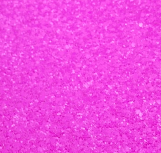 Chunky Pink Neon Glitter - 8*12 Inch Vinyl Backing Material