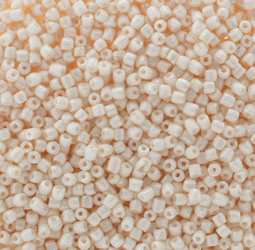 Perles de rocaille tchèques 9/0, 3 tailles, coquille d'œuf blanche opaque, sachet de 22 g