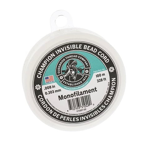 Cordon de perles invisible GudeBrod Champion Monofilament .008 (0,203 mm)