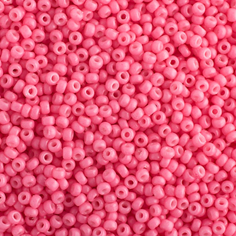 Perles de rocaille Miyuki 11/0 Bubblegum Pink Opaque Duracoat