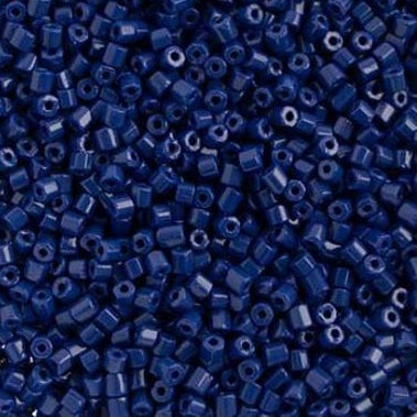 Perles Preciosa 10/0 2-Cut bleu royal opaque