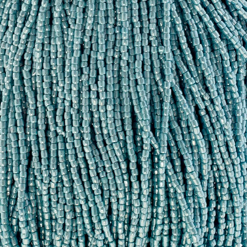 Perles de rocaille tchèques 9/0 à 3 tailles, bleu turquoise opaque, lustré, sachet de 22 g ou enfilées