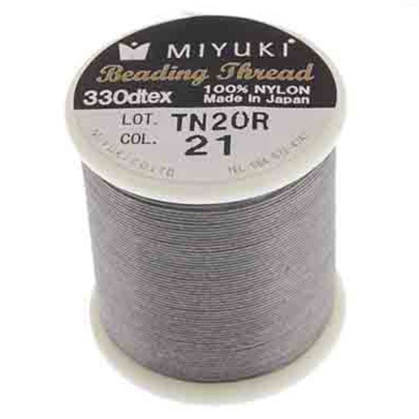 Fil de nylon pour perles Miyuki B - Voir les options de couleur