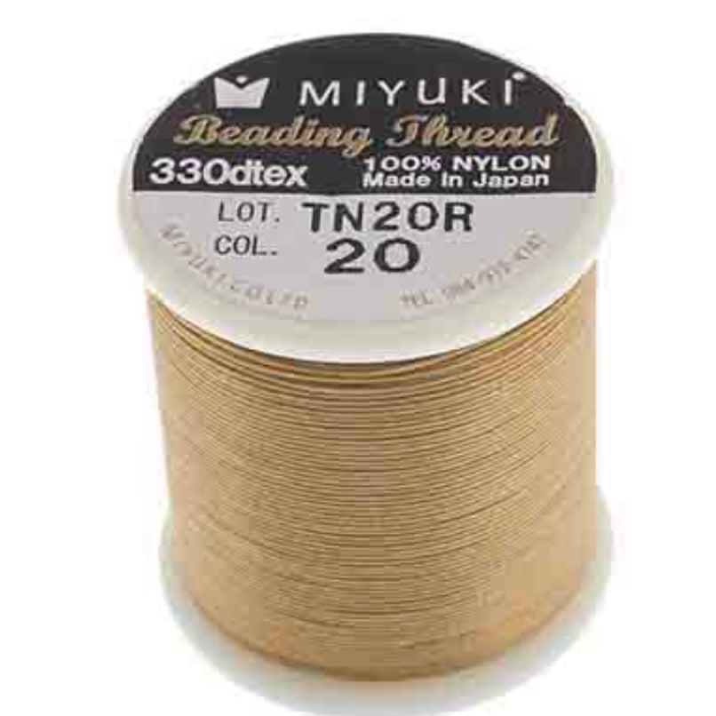 Fil de nylon pour perles Miyuki B - Voir les options de couleur