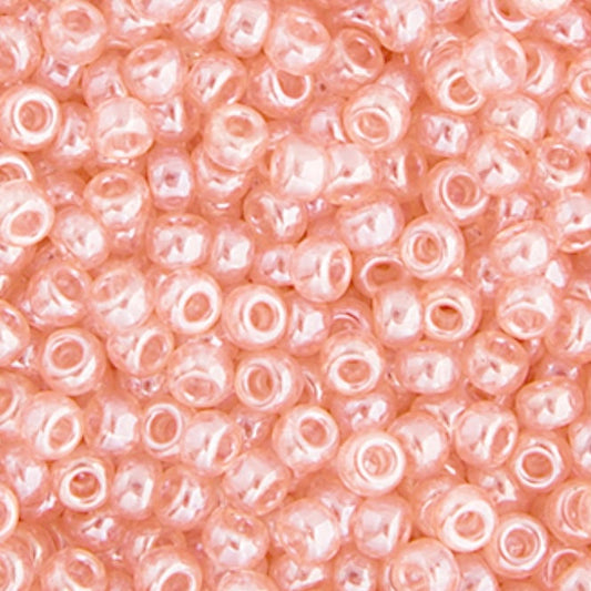 Perles de rocaille Miyuki 11/0, lustre émaillé rose, sachet de 22 g