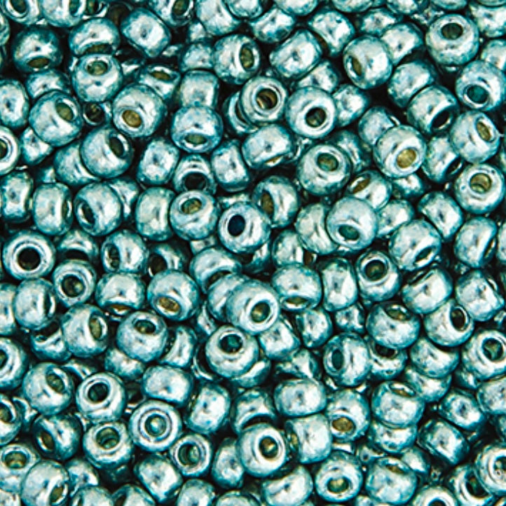 Perles de rocaille Miyuki 11/0 Duracoat Galvanized Dark Sea Foam