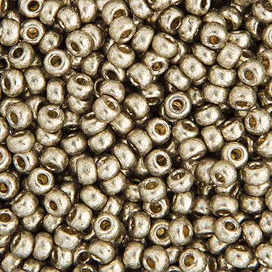 Perles de rocaille Miyuki 11/0 Duracoat Galvanized Light Pewter