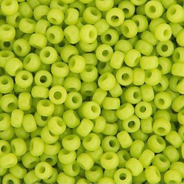 Perles de rocaille Miyuki 11/0 Chartreuse Opaque