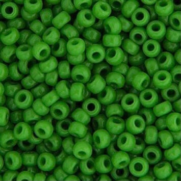 Perles de rocaille Miyuki 11/0 pois vert opaque