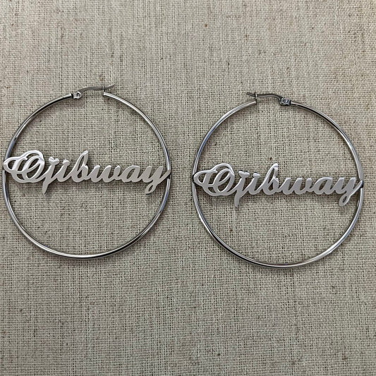 Aros Ojibway de 60 mm, se venden por pares (ver opciones de color)